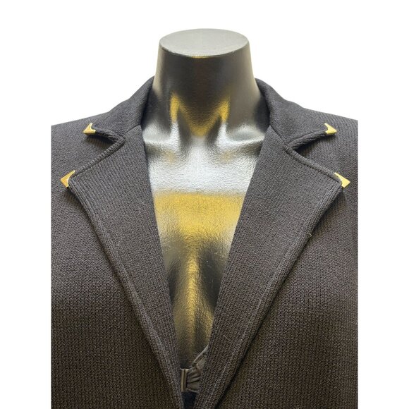 St. John Knit Black Pant & Jacket Suit Set Size 4/6 2p - Picture 8 of 13